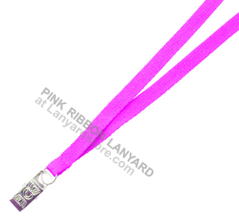 This is ribbon lanyard for pink ID