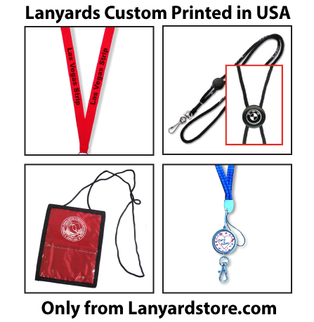 Lanyards custom printed in the USA