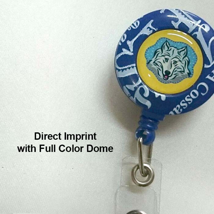 Square Retractable Badge Holder, Corporate Branded & Printed Promotional  Custom Printed Lanyards