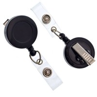 Blank Badge Reels with Alligator Clip