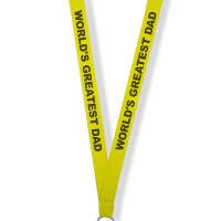 Lanyard Printed With "World's Greatest Dad"