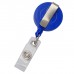 back of blue badge reel with vinyl snap