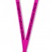 hot pink pre printed lanyard with Evangelical Lutheran church