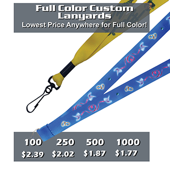 Custom Printed Full Color Dye Sublimation Lanyards - 5/8