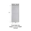 5x2 inch Clear Ticket Holder (Vertical/Portrait). Also holds 5.5"x2 inch