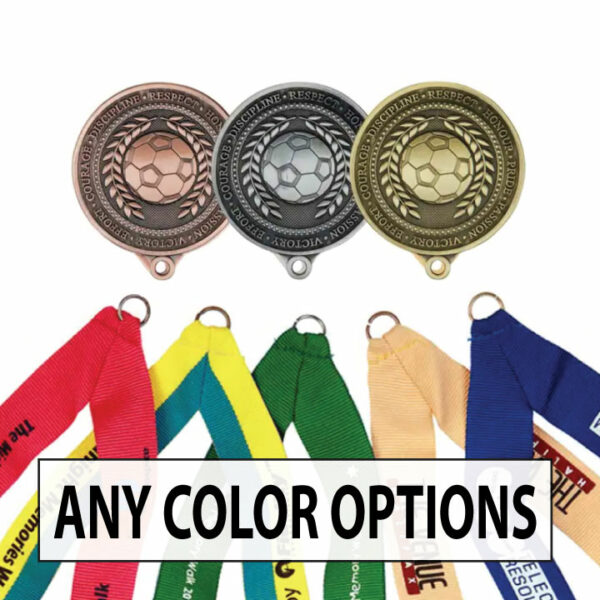 Award Neck Ribbons with Custom Imprint - Any Color Combo is Possible