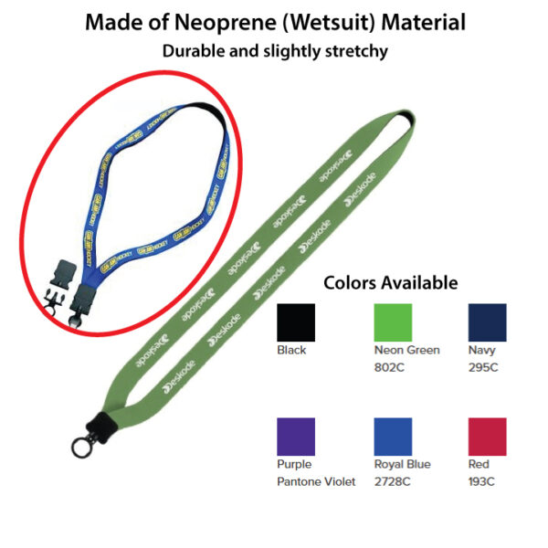 Custom Printed Neoprene Lanyard