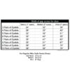 Shoelace length sizing chart - kids | womens and mens average shoelace length